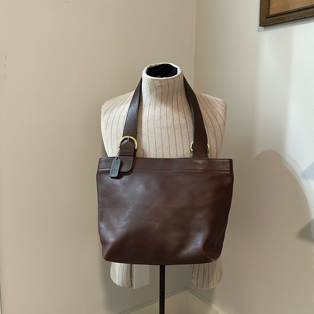 Leather Coach Tote